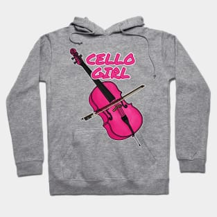 Cello Girl Female Cellist String Quartet Funny Hoodie